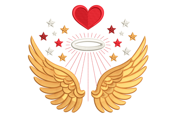 Angel Wings Heart Embroidery Review