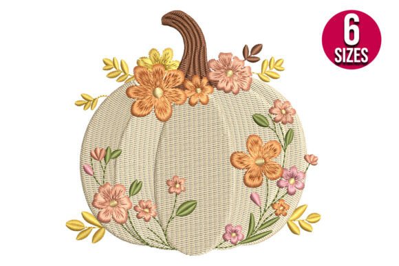 Floral Fall Pumpkin Embroidery Review