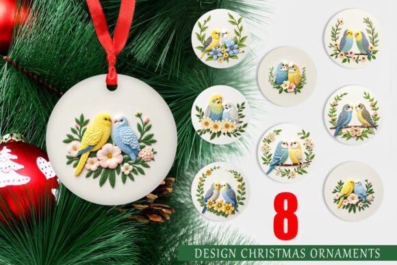 Ornament Budgerigar Embroidery Review for Boutique Sweatshirts
