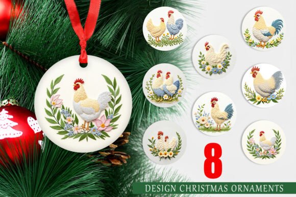 Ornament Chicken Embroidery Review for Boutique Sweatshirts