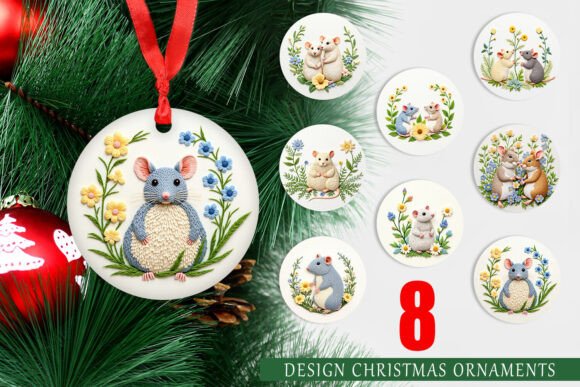 Ornament Rat Embroidery Review for Small Business Merch