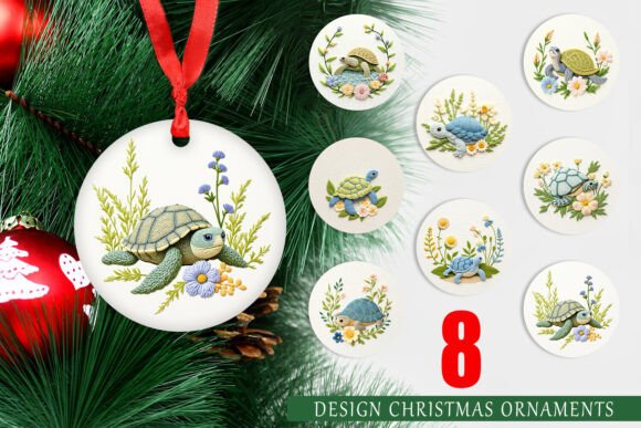 Ornament Turtle Embroidery Review for Boutique Sweatshirts